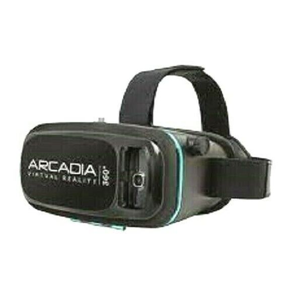 Arcadia Virtual Reality Headset Black 360 VR V1-0917 Works with Smartphone New - Picture 7 of 10